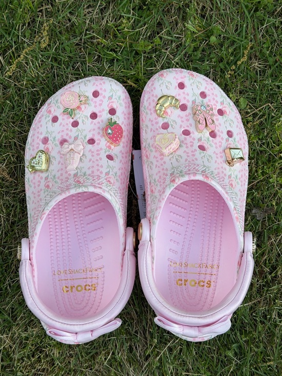 LoveShackFancy Shoes - NWT LoveShackFancy x Crocs Classic Clog - Pink Milk SZ8